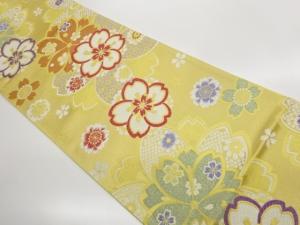 八重桜尽くし模様織出し袋帯
